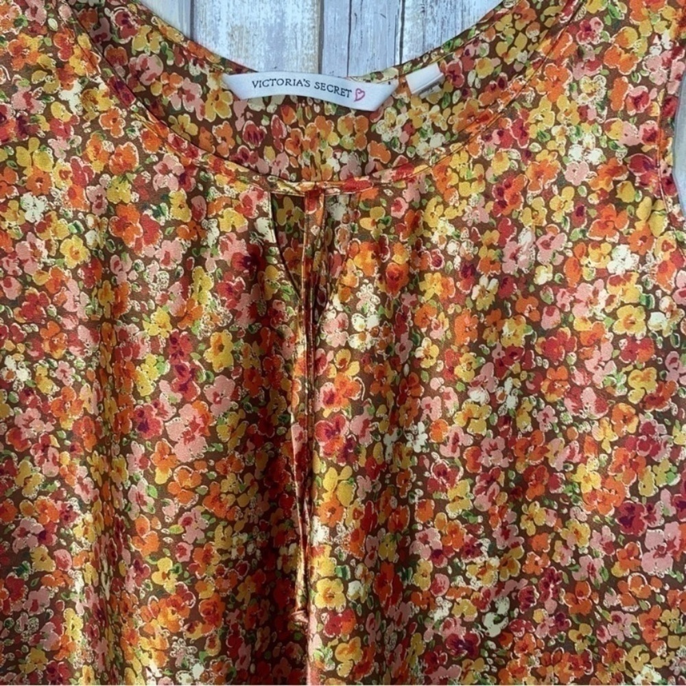Victoria's Secret Vintage Orange Floral Tank - Picture 3 of 4